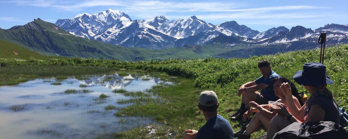 Face au Mont Blanc en ce début d'été torride...